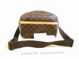 Photo1: LOUIS VUITTON Mnogram Leather Brown Messenger&Cross-body Bag Reporter PM #5414 (1)