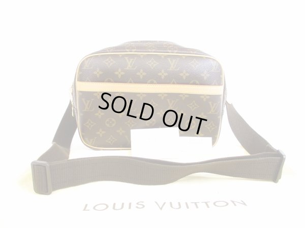 Photo1: LOUIS VUITTON Mnogram Leather Brown Messenger&Cross-body Bag Reporter PM #5414