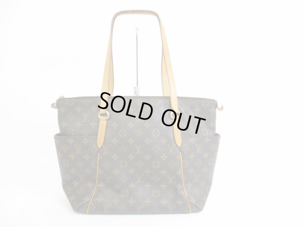 Photo1: LOUIS VUITTON Monogram Leather Brown Tote&Shoppers Bag Totally MM #5434