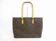 Photo1: LOUIS VUITTON Monogram Leather Brown Tote&Shoppers Bag Luco #5440 (1)