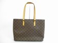 Photo2: LOUIS VUITTON Monogram Leather Brown Tote&Shoppers Bag Luco #5440 (2)