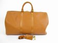 Photo1: LOUIS VUITTON Epi Leather Brown Duffle&Gym Bag Hand Bag Keepall 45 #5445 (1)