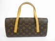 Photo2: LOUIS VUITTON Monogram Leather Brown Hand Bag Purse Sonatine #5448 (2)