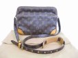 Photo1: LOUIS VUITTON Monogram Leather Brown Messenger&Cross-body Bag Nile #5456 (1)