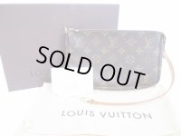 LOUIS VUITTON Monogram Leather Brown Accessories Pouch Pochette #5458