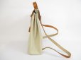 Photo4: HERMES Herbag PM Brown Canvas&Leather 2 in 1 Backpack Bag Purse #5463