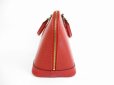 Photo3: LOUIS VUITTON Epi Leather Red Hand Bag Purse Alma #5471