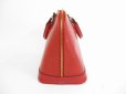 Photo4: LOUIS VUITTON Epi Leather Red Hand Bag Purse Alma #5471