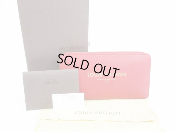 Photo1: LOUIS VUITTON 2009 Limited Leather Red Paname Zip Around Zippy Wallet #5475