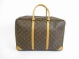 Photo2: LOUIS VUITTON Monogram Leather Brown Hand Bag Travel Bag Sirius 45 #5493 (2)