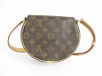 Photo2: LOUIS VUITTON Monogram Leather Brown Cross-body Bag Tambourine #5494 (2)