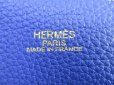 Photo10: HERMES Taurillon Clemence Leather Gray&Blue Tote Bag Double Sens 36 #5497