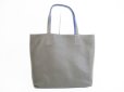 Photo2: HERMES Taurillon Clemence Leather Gray&Blue Tote Bag Double Sens 36 #5497 (2)