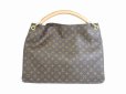 Photo2: LOUIS VUITTON Monogram Leather Brown Shoulder Bag Hobo Artsy GM #5504 (2)