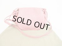 BOTTEGA VENETA Intrecciato Leather Pink Crossbody Bag Purse #5512