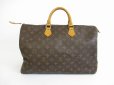 Photo1: LOUIS VUITTON Monogram Leather Brown Hand Bag Purse Speedy40 #5519 (1)