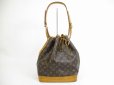 Photo1: LOUIS VUITTON Monogram Leather Brown Shoulder Bag Purse Noe #5523 (1)