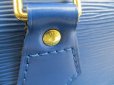 Photo11: LOUIS VUITTON Epi Leather Blue Hand Bag Purse Alma #5526