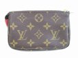 Photo2: LOUIS VUITTON Monogram Leather Brown Mini Accessories Chain Pouch #5542 (2)