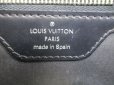 Photo10: LOUIS VUITTON Taiga Canvas&Leather Ardoise Black Hand Bag Pouch Palana #5550