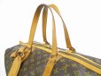 Photo11: LOUIS VUITTON Monogram Leather Brown Duffle&Gym Bag Sac Souple 45 #5552