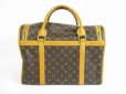 Photo2: LOUIS VUITTON Monogram Leather Brown Dog Carrier Hand Bag Sac Chien 40 #5554 (2)