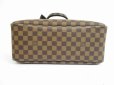 Photo5: LOUIS VUITTON Special Order Damier Leather Brown Hand Bag Deauville #5568