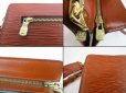 Photo9: LOUIS VUITTON Epi Leather Brown Clutch Bag Cross-body Bag With Strap #5591