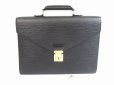 Photo1: LOUIS VUITTON Epi Leather Black Briefcase Business Bag Ambassador #5594 (1)
