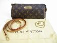 Photo1: LOUIS VUITTON Monogram Leather Brown Cross-body Bag Eva Pouch w/Strap #5601 (1)