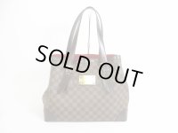 LOUIS VUITTON Damier Leather Brown Tote&Shoppers Bag Hampstead MM #5604