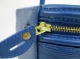 Photo11: LOUIS VUITTON Epi Leather Blue Hand Bag Cosmetic Bag Cannes #5618