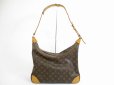 Photo2: LOUIS VUITTON Monogram Leather Brown Shoulder Bag Purse Boulogne 35 #5640 (2)