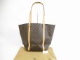 Photo1: LOUIS VUITTON Monogram Leather Brown Tote&Shoppers Bag Sac Shopping #5652 (1)