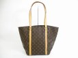 Photo2: LOUIS VUITTON Monogram Leather Brown Tote&Shoppers Bag Sac Shopping #5652 (2)