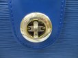 Photo11: LOUIS VUITTON Epi Leather Blue Messenger&Cross-body Bag Capucines #5657
