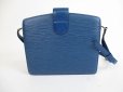 Photo2: LOUIS VUITTON Epi Leather Blue Messenger&Cross-body Bag Capucines #5657 (2)