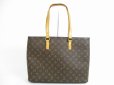 Photo1: LOUIS VUITTON Monogram Leather Brown Tote&Shoppers Bag Luco #5661 (1)