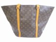 Photo2: LOUIS VUITTON Monogram Leather Brown Tote&Shoppers Bag Sac Shopping #5679 (2)