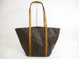 Photo1: LOUIS VUITTON Monogram Leather Brown Tote&Shoppers Bag Sac Shopping #5680 (1)