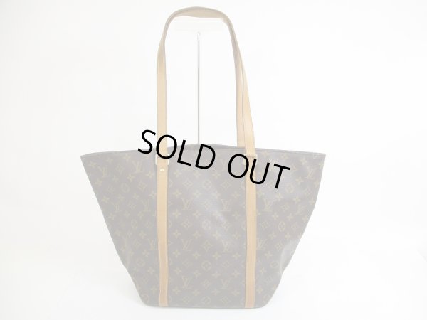 Photo1: LOUIS VUITTON Monogram Leather Brown Tote&Shoppers Bag Sac Shopping #5680