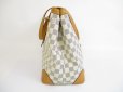 Photo3: LOUIS VUITTON Azur Leather White Tote&Shoppers Bag Hampstead MM #5682