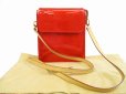 Photo1: LOUIS VUITTON Vernis Patent Leather Red Cross-body Bag Purse Mott #5731 (1)