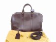 Photo1: LOUIS VUITTON Taiga Leather Bordeaux Duffle&Gym Bag Kendal PM w/Strap #5734 (1)