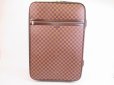 Photo1: LOUIS VUITTON Damier Leather Brown Carry-on Bag Luggage Pegase 60 #5752 (1)