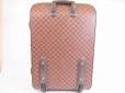 Photo2: LOUIS VUITTON Damier Leather Brown Carry-on Bag Luggage Pegase 60 #5752 (2)