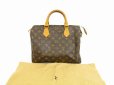 Photo1: LOUIS VUITTON Monogram Leather Brown Hand Bag Purse Speedy30 #5755 (1)