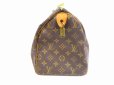 Photo4: LOUIS VUITTON Monogram Leather Brown Hand Bag Purse Speedy30 #5755