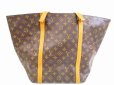 Photo2: LOUIS VUITTON Monogram Leather Brown Tote&Shoppers Bag Sac Shopping #5807 (2)