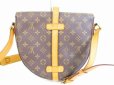 Photo2: LOUIS VUITTON Monogram Leather Brown Cross-body Bag Chantilly GM #5889 (2)